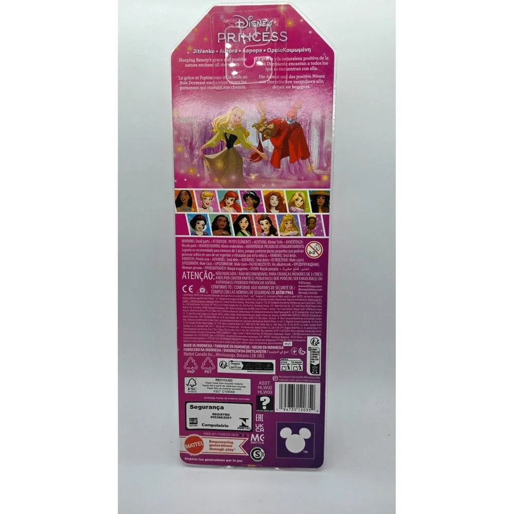 NEW Mattel Disney Princess Aurora Doll Sleeping Beauty NIP
